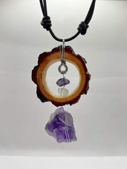 Super Moon Amethyst Pendant (Resin)