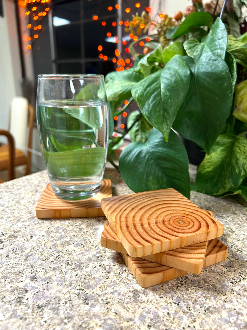 Handmade Douglas Fir Coasters